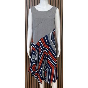 Anthropologie | Dresses | Anthropologie Green Striped Sleeveless Dress Nwt  L | Poshmark
